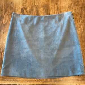 LAUNDRY Gray Suede Mini Skirt 2